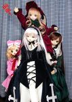  blonde_hair doll figure heterochromia hina_ichigo multiple_girls photo rozen_maiden shinku suigintou suiseiseki 