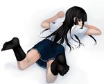  akahoshi_kenji feet futami_eriko kibina_high_school_uniform kimi_kiss school_uniform socks solo toe-point toe_scrunch 