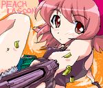  artist_request behoimi black_lagoon casing_ejection gun lowres pani_poni_dash! parody pink_hair shell_casing solo weapon 