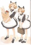  animal_ears cat_ears copyright_request maid multiple_girls ooyari_ashito 