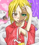  artist_request blonde_hair fang lowres sawachika_eri school_rumble solo 