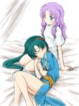  artist_request bed closed_eyes fire_emblem fire_emblem:_rekka_no_ken florina lap_pillow lyndis_(fire_emblem) multiple_girls sleeping 