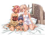  2girls barefoot elf elvaan final_fantasy final_fantasy_xi mithra mizutani_tooru multiple_girls pointy_ears tarutaru 