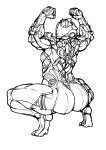  alien butt ebonyxh1_(artist) female hildryn_(warframe) humanoid hyldren_(warframe) muscular muscular_female not_furry video_games warframe 