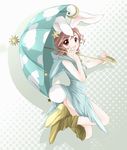 animal_ears ass bunny_ears bunny_tail copyright_request meineko solo tail umbrella 