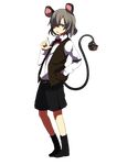  alternate_costume animal_ears bad_id bad_pixiv_id full_body ghost_in_the_shell ghost_in_the_shell_stand_alone_complex grey_hair mouse mouse_ears mouse_tail nazrin parody pun2 red_eyes short_hair solo tail touhou transparent_background 