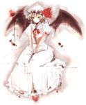  bad_id bad_pixiv_id bat_wings kirishima_(pixiv) remilia_scarlet sketch solo touhou wings 