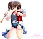  backpack bag black_school_swimsuit instrument kyon_no_imouto namamo_nanase name_tag one-piece_swimsuit ponytail randoseru recorder school_swimsuit side_ponytail solo suzumiya_haruhi_no_yuuutsu swimsuit thighhighs 