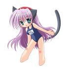  animal_ears animated animated_gif artist_request cat_ears chibi copyright_request full_body lowres name_tag one-piece_swimsuit one_eye_closed school_swimsuit solo swimsuit tail tail_wagging transparent_background winking_(animated) 