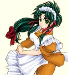  green_hair imageboard_colors jochuu-san lowres maid oekaki original solo yagisaka_seto 