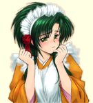  green_hair imageboard_colors jochuu-san long_sleeves lowres maid oekaki original solo yagisaka_seto 