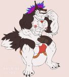  2019 abs anthro armpit_hair balls biceps canid canine canis digital_media_(artwork) erection flexing male mammal manly masturbation muscular muscular_male nipples pecs penile_masturbation penis simple_background solo toilet toilet_paper vein wolf wolfheart_(artist) 