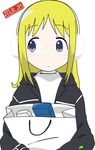  ana_coppola blonde_hair earmuffs highres ichigo_mashimaro long_hair non-web_source solo vector_trace 