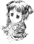  bangs gensou_suikoden gensou_suikoden_v greyscale lowres lyon monochrome ogomame solo 