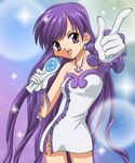  artist_request caren_(mermaid_melody_pichi_pichi_pitch) earrings gloves jewelry mermaid_melody_pichi_pichi_pitch necklace purple_eyes purple_hair solo 