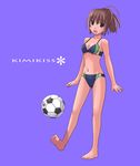  808 ball barefoot bikini feet kimi_kiss sakino_asuka soccer_ball solo swimsuit telstar 