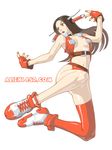  alien1452 bike-tan legs long_hair mecha_musume original revealing_clothes solo thighhighs 