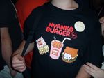  cat food hamburger photo san-x shirt t-shirt 