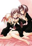  barefoot collar feet fff_threesome fukuzawa_yumi group_sex long_sleeves maria-sama_ga_miteru mizuno_youko multiple_girls ogasawara_sachiko rt_(magicmachinery) school_uniform threesome toes yuri 