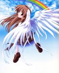  angel_wings artist_request hizuki_ayaka memories_off rainbow solo wings 