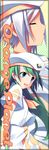  :d alice_carroll aria athena_glory beret blue_eyes blush border bow bowtie brooch closed_eyes dark_skin green_background hat jewelry mizoguchi_keiji multiple_girls open_mouth short_hair silver_hair simple_background smile teeth uniform upper_body very_short_hair 