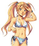  bikini blonde_hair blue_eyes genderswap genderswap_(mtf) kobashi lowres naruko naruto naruto_(series) solo swimsuit twintails 