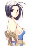  bannou_negi bare_shoulders gensou_suikoden gensou_suikoden_iv mizuki_(suikoden) ninja short_hair solo 