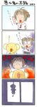  4koma artist_request cake cardcaptor_sakura comic eating food hanged highres kero kinomoto_sakura murder noose pastry tears translated 