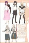  3girls armor artoria_pendragon_(all) bedivere black_legwear blonde_hair fate/stay_night fate_(series) knight legwear_under_shorts long_sleeves maid matou_sakura multiple_girls pantyhose pantyhose_under_shorts saber shorts takeuchi_takashi thighhighs toosaka_rin translation_request zettai_ryouiki 