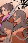  2boys artist_request fuu japanese_clothes jinnosuke mugen multiple_boys samurai_champloo sword weapon 