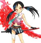  maro_nie miniskirt oneechanbara saki_(oneechanbara) skirt solo sword weapon 