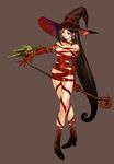  blue_eyes chameleon copyright_request hat hayami_yuujirou lizard long_hair mage ribbon staff very_long_hair witch witch_hat 