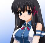  :o bangs bare_shoulders black_hair blue_eyes blush breasts calendar_(medium) covered_nipples crossed_arms december detached_sleeves gradient gradient_background hair_between_eyes hair_ornament jewelry large_breasts long_hair open_mouth os-tan ribbon ring see-through shirt sidelocks sleeveless sleeveless_shirt solo sugimura_tomokazu taut_clothes taut_shirt upper_body very_long_hair wallpaper x_hair_ornament xp-tan zipper 