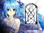  aoinanika bad_id bad_pixiv_id blue_eyes blue_hair gears hatsune_miku long_hair petals solo twintails vocaloid 