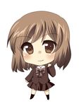  brown_eyes brown_hair sasaki school_uniform short_hair suzumiya_haruhi_no_yuuutsu 