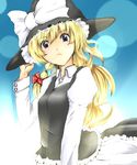  :&lt; bad_id bad_pixiv_id blonde_hair hat highres kirisame_marisa momoriri solo touhou witch_hat 