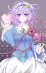  broken_heart eyes fetefeteli hairband heart highres komeiji_satori purple_eyes purple_hair short_hair solo touhou 