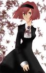  android artist_request black_dress bob_cut dress long_sleeves lowres r_dorothy_wayneright red_hair short_hair solo the_big_o 