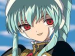  bangs galaxy_angel highres portrait solo vanilla_h vector_trace 