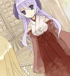  hakama hanyuu higurashi_no_naku_koro_ni japanese_clothes long_sleeves lowres miko multiple_girls red_hakama suzushiro_kurumi takano_miyo 