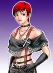  artist_request bangs cosplay final_fantasy final_fantasy_x final_fantasy_x-2 lowres paine_(ff10) paine_(ff10)_(cosplay) snk solo the_king_of_fighters vice 