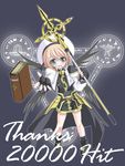  artist_request blonde_hair blue_eyes book floating_book hat hits long_sleeves lyrical_nanoha magic_circle mahou_shoujo_lyrical_nanoha mahou_shoujo_lyrical_nanoha_a's multiple_wings omega_symbol schwertkreuz short_hair skirt staff tome_of_the_night_sky unison waist_cape wings yagami_hayate 