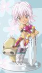  .hack//tasogare_no_udewa_densetsu 1girl armor artist_request kunisaki_rena pantyhose pink_hair puchiguso red_eyes sword weapon 