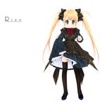  animated animated_gif blonde_hair copyright_request gothic long_sleeves skirt skirt_lift solo thighhighs touto_seiro twintails 