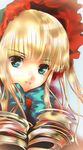  blonde_hair blue_eyes drill_hair long_hair rozen_maiden shinku solo yasuhito_(yasu_no_e) 