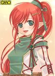  asura_fantasy_online elf kuga_tsukasa lowres omc pointy_ears ponytail red_hair solo 