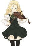  charlotte_francia instrument long_sleeves mizuki_makoto quartett! solo thighhighs violin 