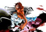  air_gear dual_persona eyepatch lowres male_focus multiple_boys oogure_ito wanijima_agito wanijima_akito 