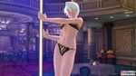  3d bikini christie_(doa) dead_or_alive midriff navel pole pole_dancing solo stripper stripper_pole swimsuit 
