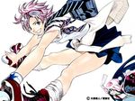  :d air_gear bag bent_over blue_eyes blue_hair bra clothes_around_waist eyewear_on_head flat_chest glasses grin hands hat inline_skates jumping kneehighs legs lingerie long_hair multiple_girls necktie noyamano_mikan noyamano_shiraume official_art oogure_ito open_mouth pink_bra pink_hair pleated_skirt roller_skates school_bag school_uniform short_hair simple_background skates skirt smile socks star striped sweater sweater_around_waist underwear very_long_hair wristband 